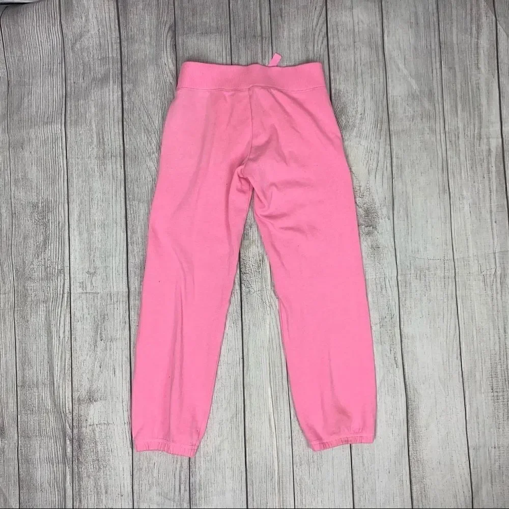 Justice pink sweatpants w/rhinestones size 10 girl